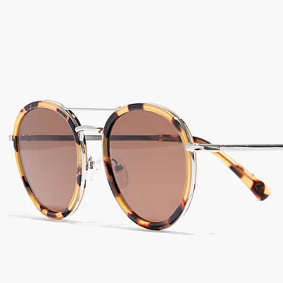 Madewell Tortoiseshell Brown Round Sunglasses main image 7